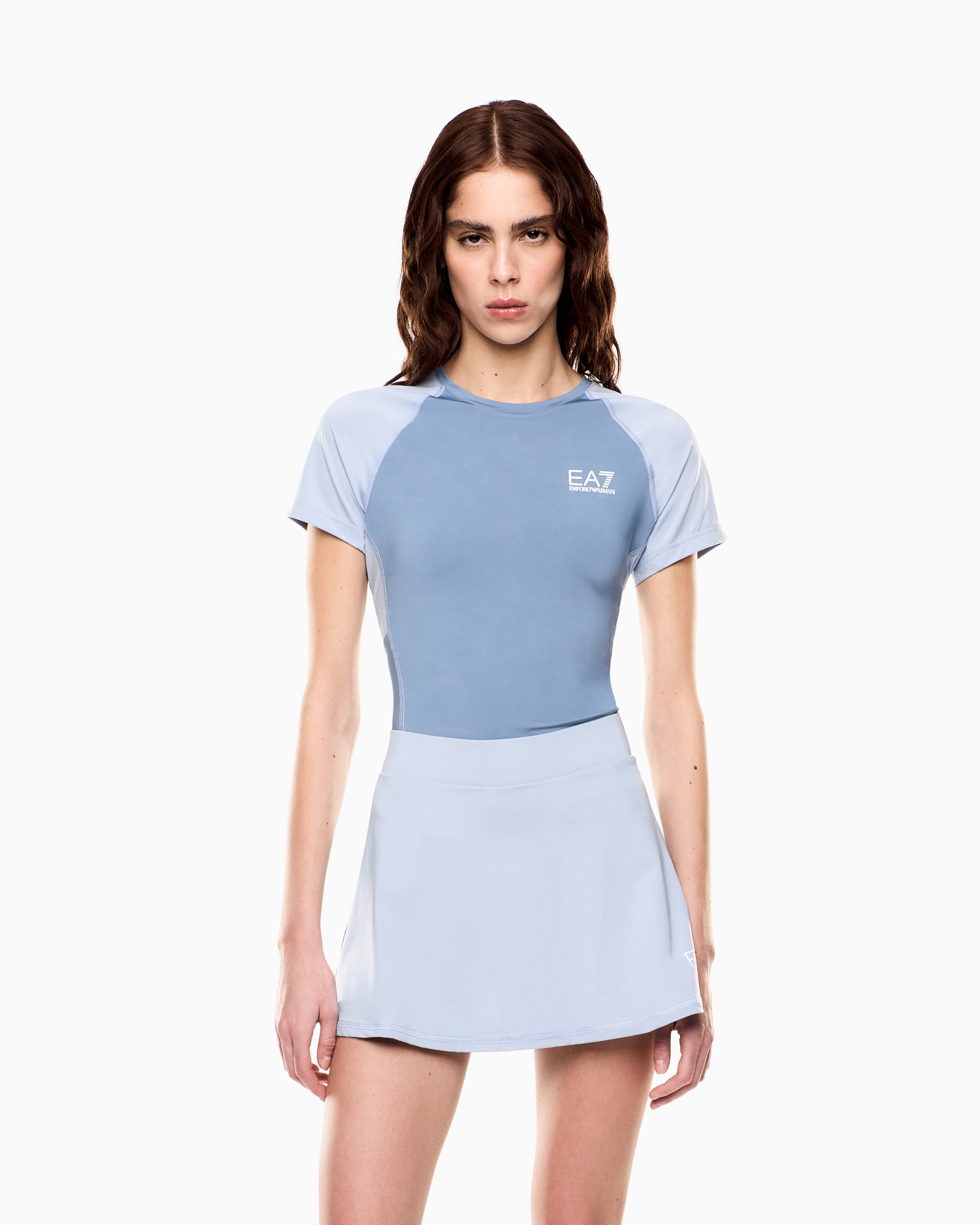 EA7 Tennis Pro mini skirt in stretch technical fabric