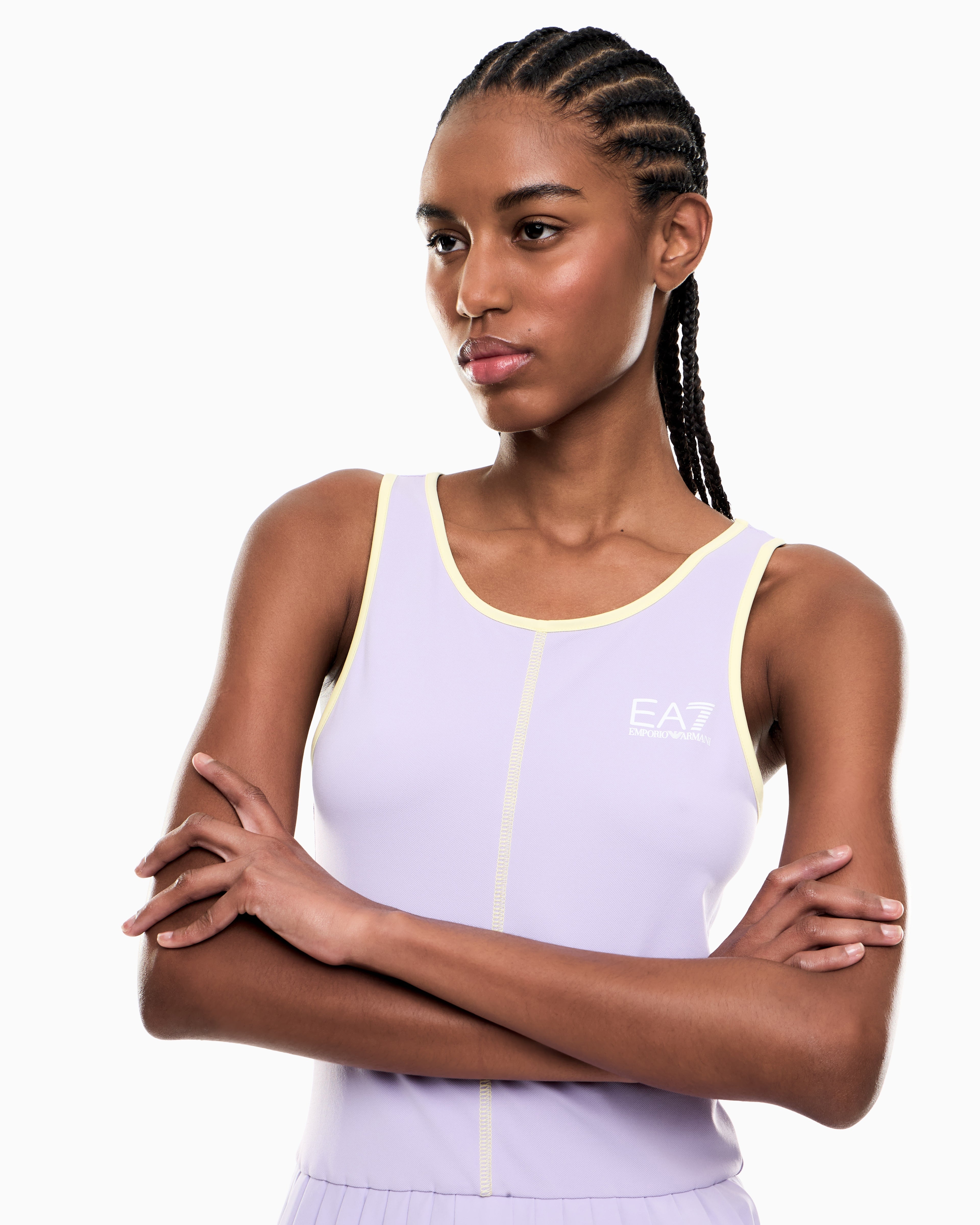 EA7 Tennis Pro dress in VENTUS7 technical fabric