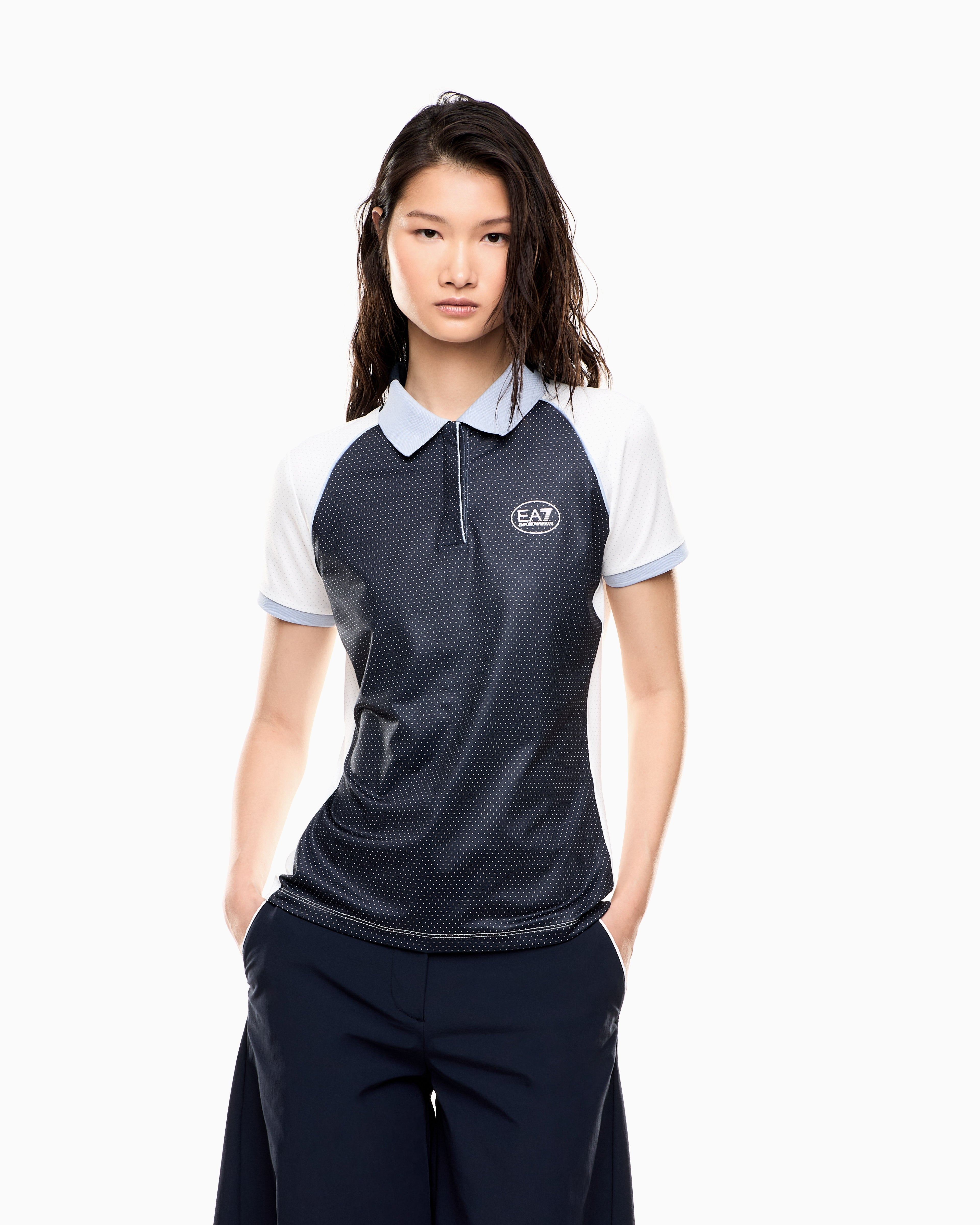 EA7 Golf Pro polo shirt in VENTUS7 technical fabric