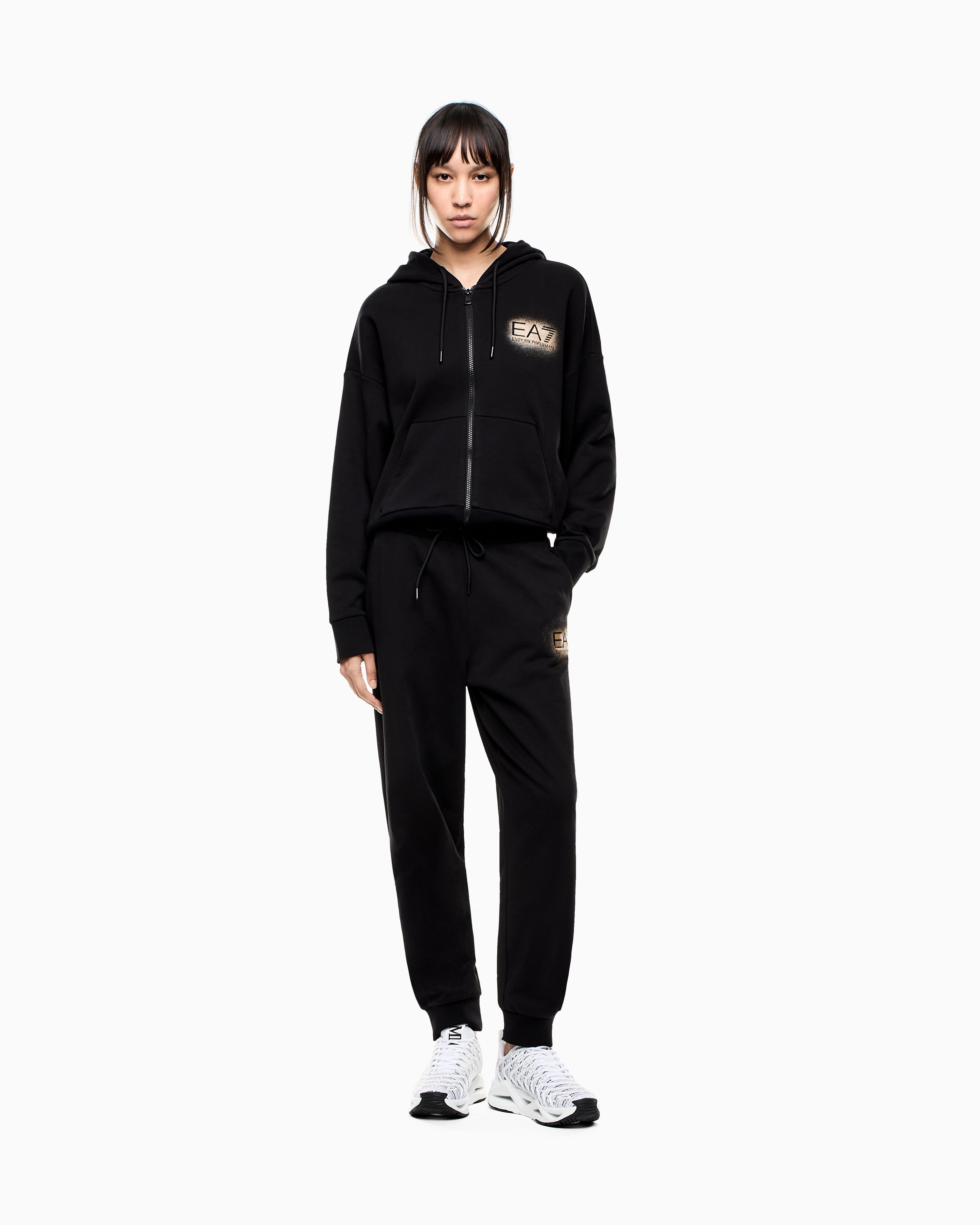 EA7 Cotton-blend Visibility tracksuit