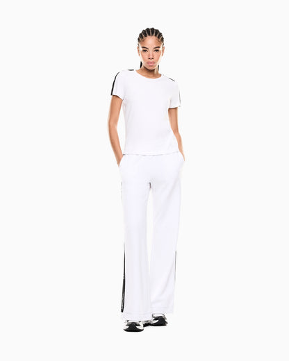 EA7 Logo Series stretch cotton-blend trousers