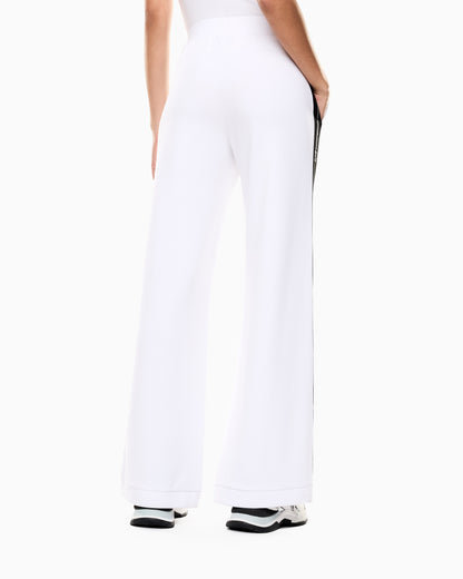 EA7 Logo Series stretch cotton-blend trousers