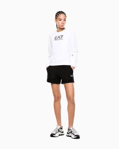 EA7 Stretch cotton-jersey T-shirt and shorts set