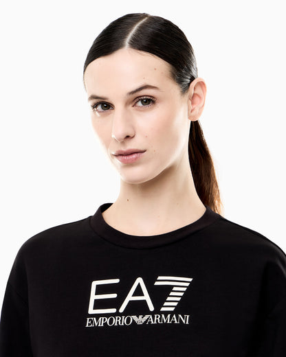 EA7 Stretch cotton-jersey T-shirt and shorts set
