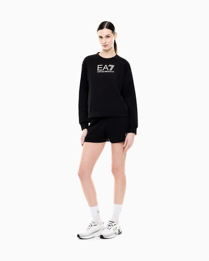 EA7 Stretch cotton-jersey T-shirt and shorts set