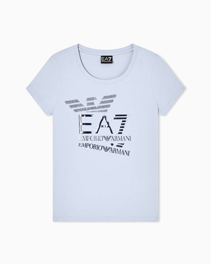 EA7 Logo Series stretch-jersey T-shirt