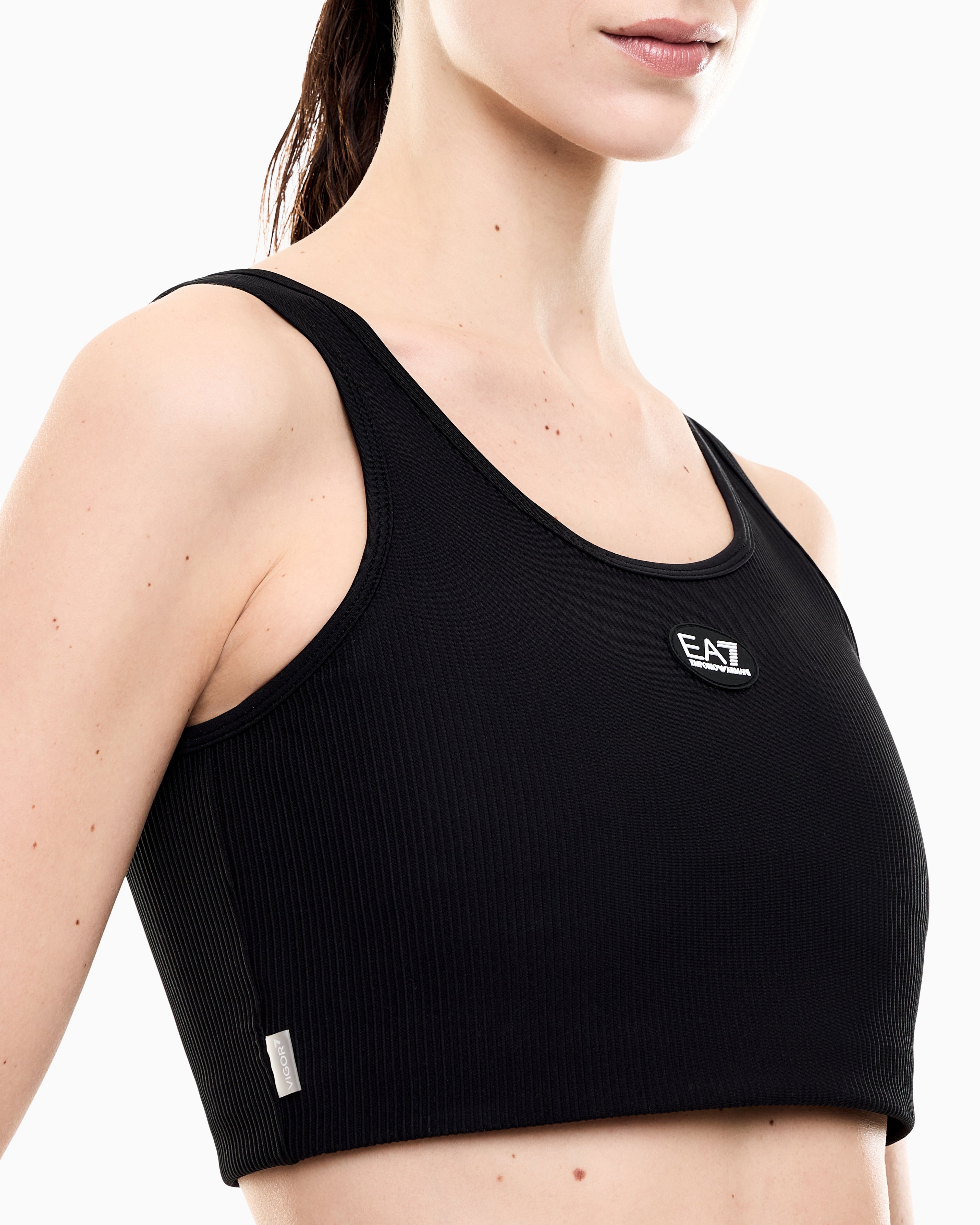 EA7 Medium-support sports bra Dynamic Athlete in VIGOR7 technical fabric