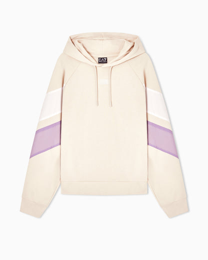 EA7 Cotton-blend hooded sweatshirt