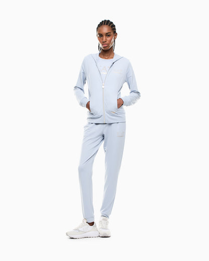 EA7 Evolution hooded sweatshirt in a stretch viscose-blend