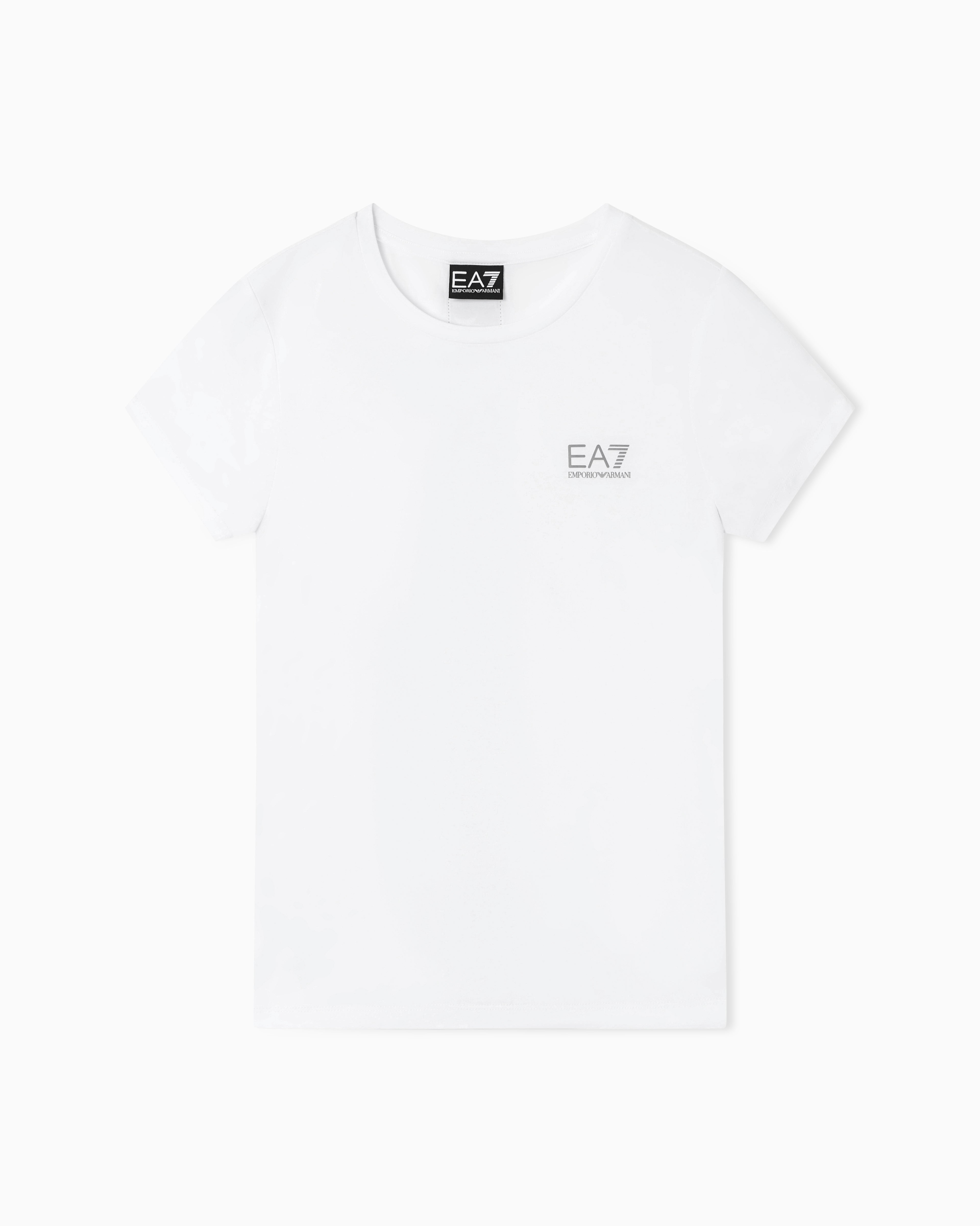 EA7  Natural Ventus7 technical fabric T-shirt