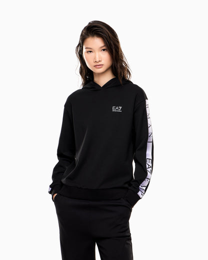 EA7 Dynamic Athlete hooded sweatshirt in Natural VENTUS7 technical fabric