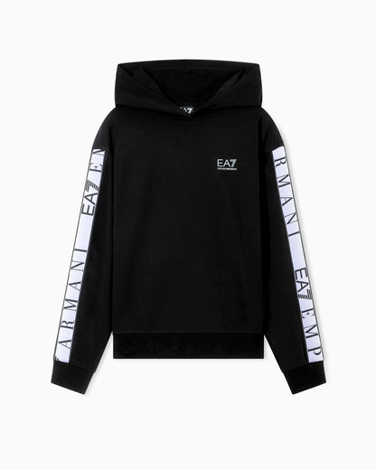 EA7 Dynamic Athlete hooded sweatshirt in Natural VENTUS7 technical fabric