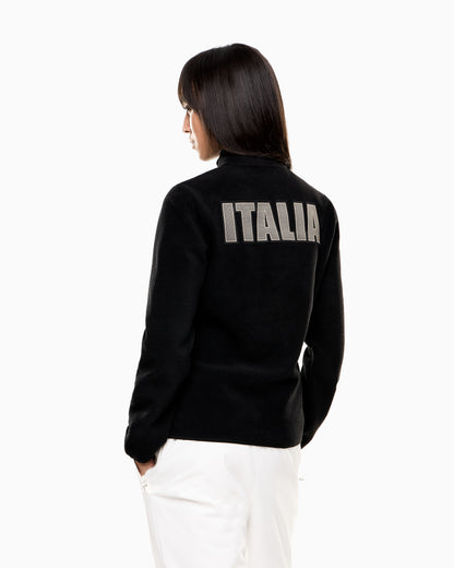 EA7 technical-fleece ski jacket in polar fleece