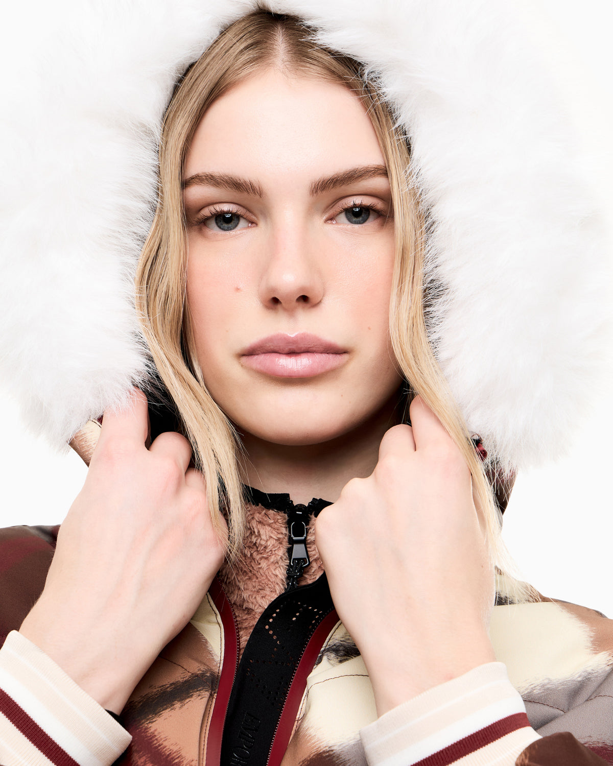 EA7 Ski jacket in PROTECTUM7 with ARDOR7 padding and all-over print