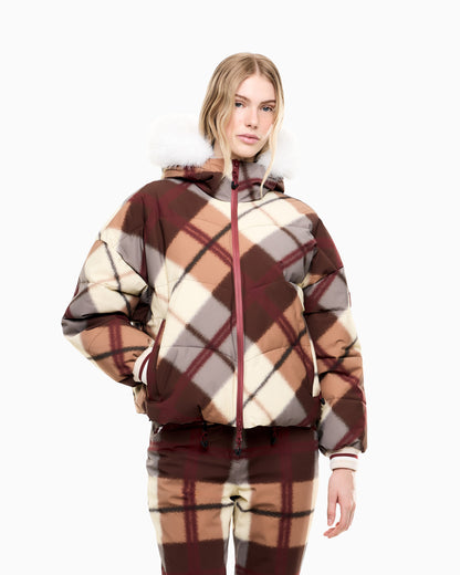 EA7 Ski jacket in PROTECTUM7 with ARDOR7 padding and all-over print