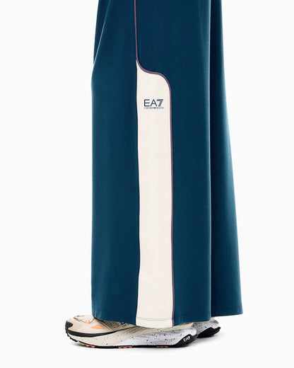 EA7 Oversized jersey trousers Sporting Club in stretch viscose