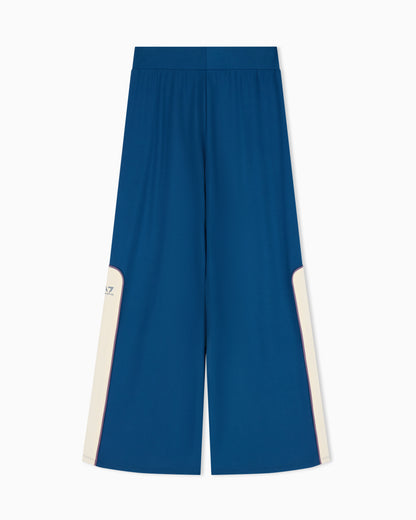 EA7 Oversized jersey trousers Sporting Club in stretch viscose
