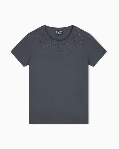 EA7 Slim-fit t-shirt Precious in cotton jersey