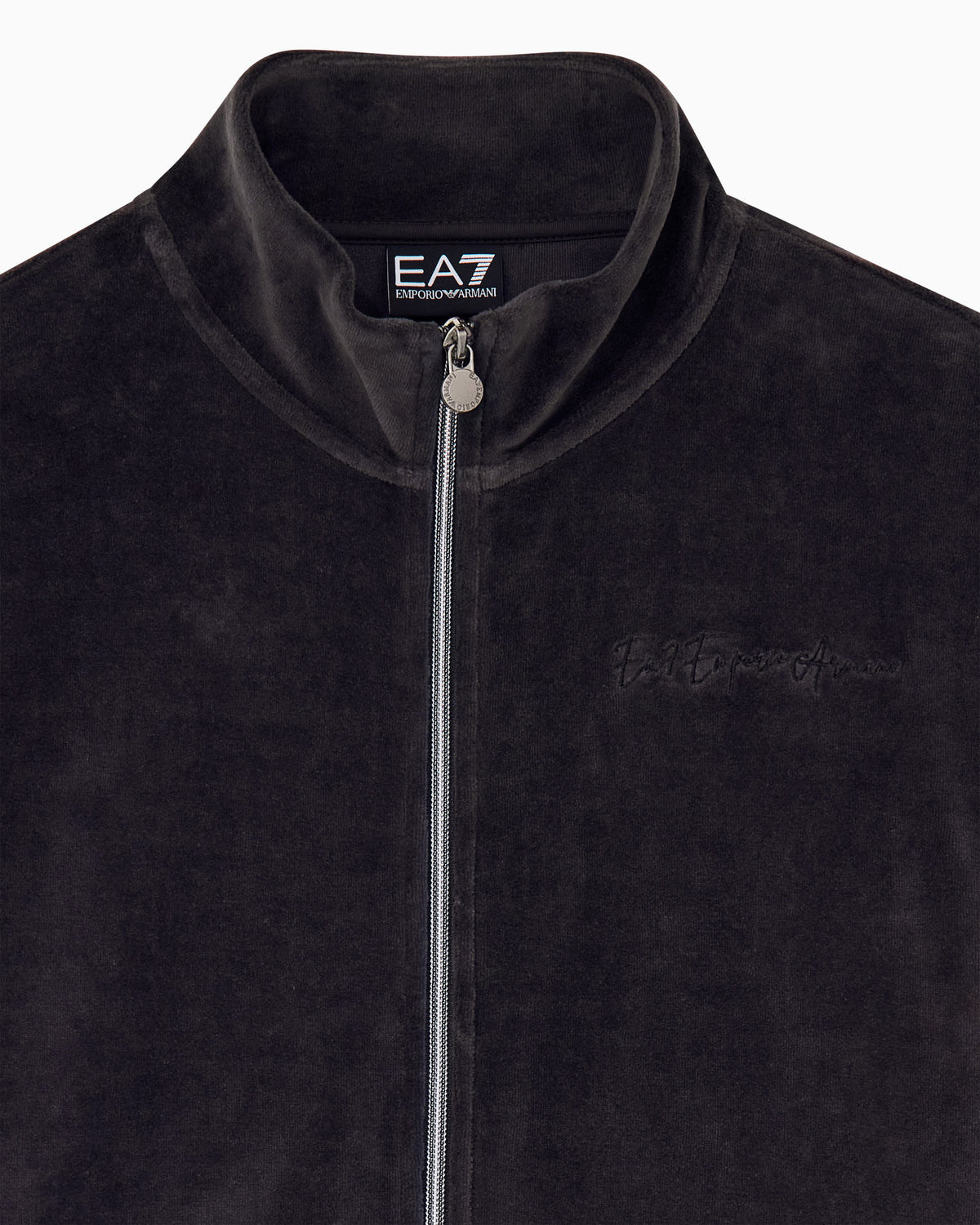 EA7 sweatshirt athletic velour regular fit jersey