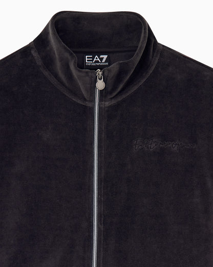 EA7 sweatshirt athletic velour regular fit jersey