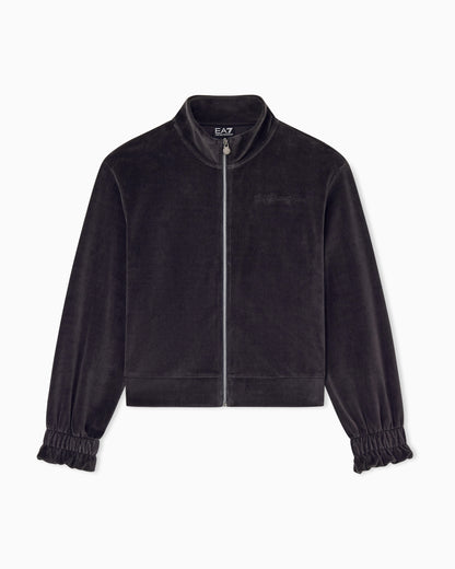 EA7 sweatshirt athletic velour regular fit jersey