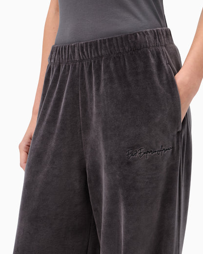 EA7 Trouser Athletic Velour regular fit cotton jersey