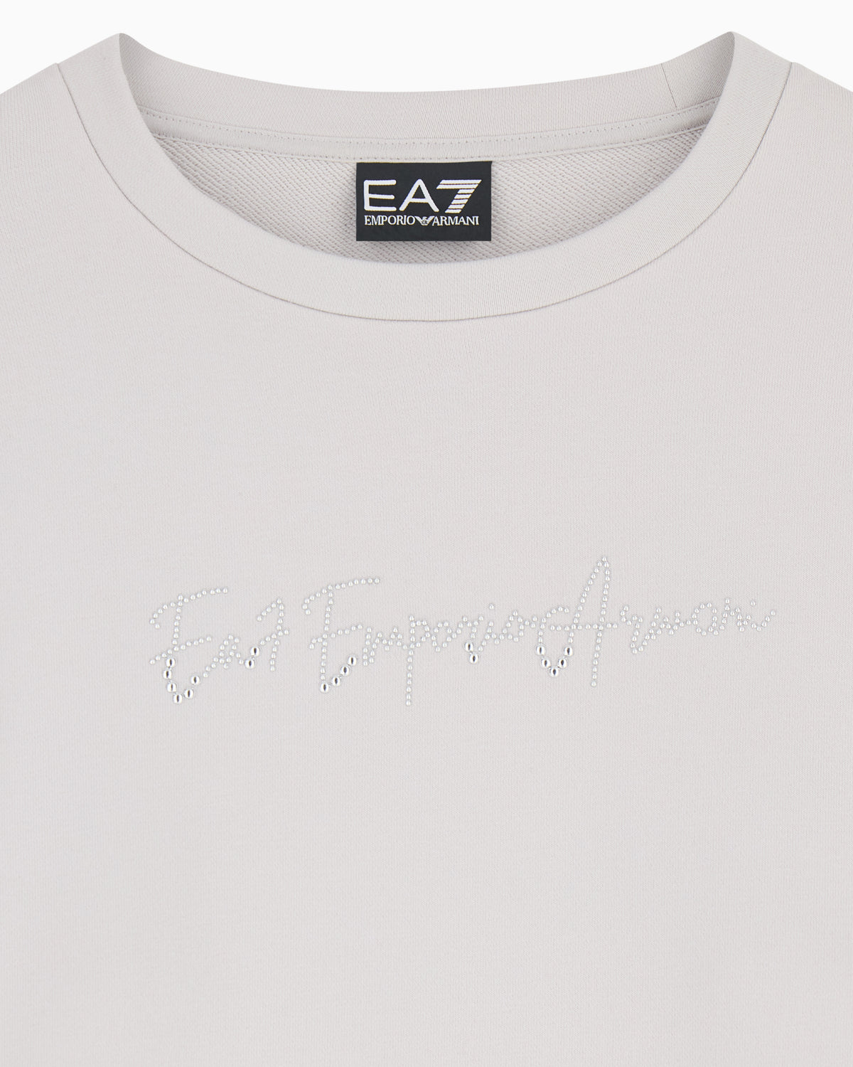 EA7 Tracksuit regular fit cotton jersey with studs