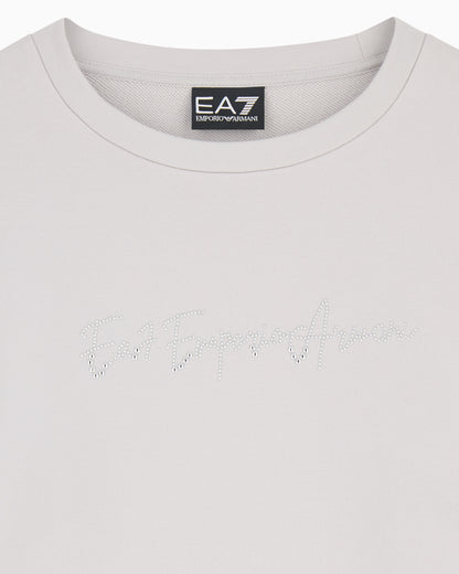 EA7 Tracksuit regular fit cotton jersey with studs