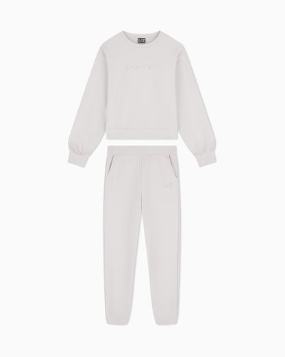 EA7 Tracksuit regular fit cotton jersey with studs