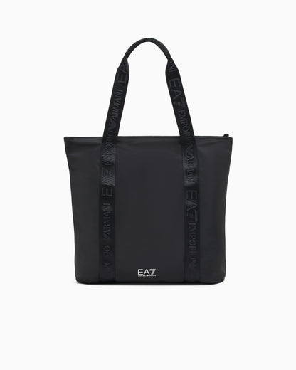 EA7 Technical-fabric shopper bag with logo tape