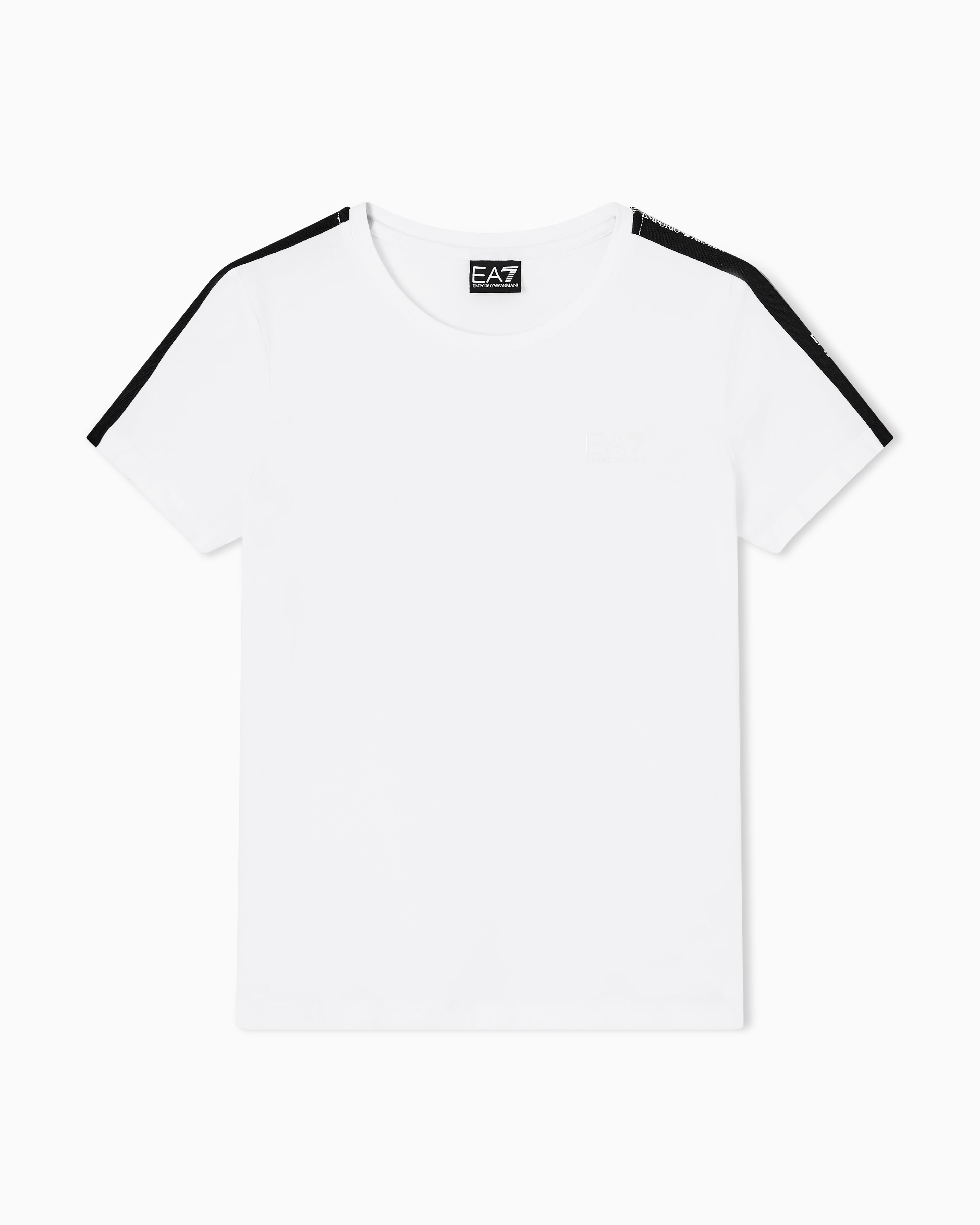 EA7 Logo Series jersey T-shirt with logo tape detail
