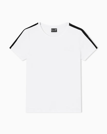 EA7 Logo Series jersey T-shirt with logo tape detail