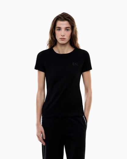EA7 Logo Series jersey T-shirt with logo tape detail