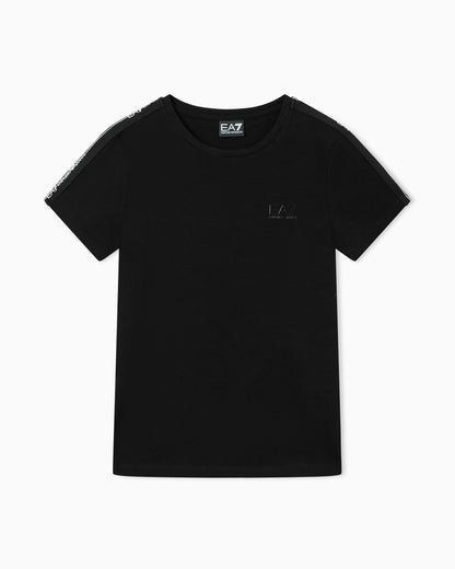 EA7 Logo Series jersey T-shirt with logo tape detail