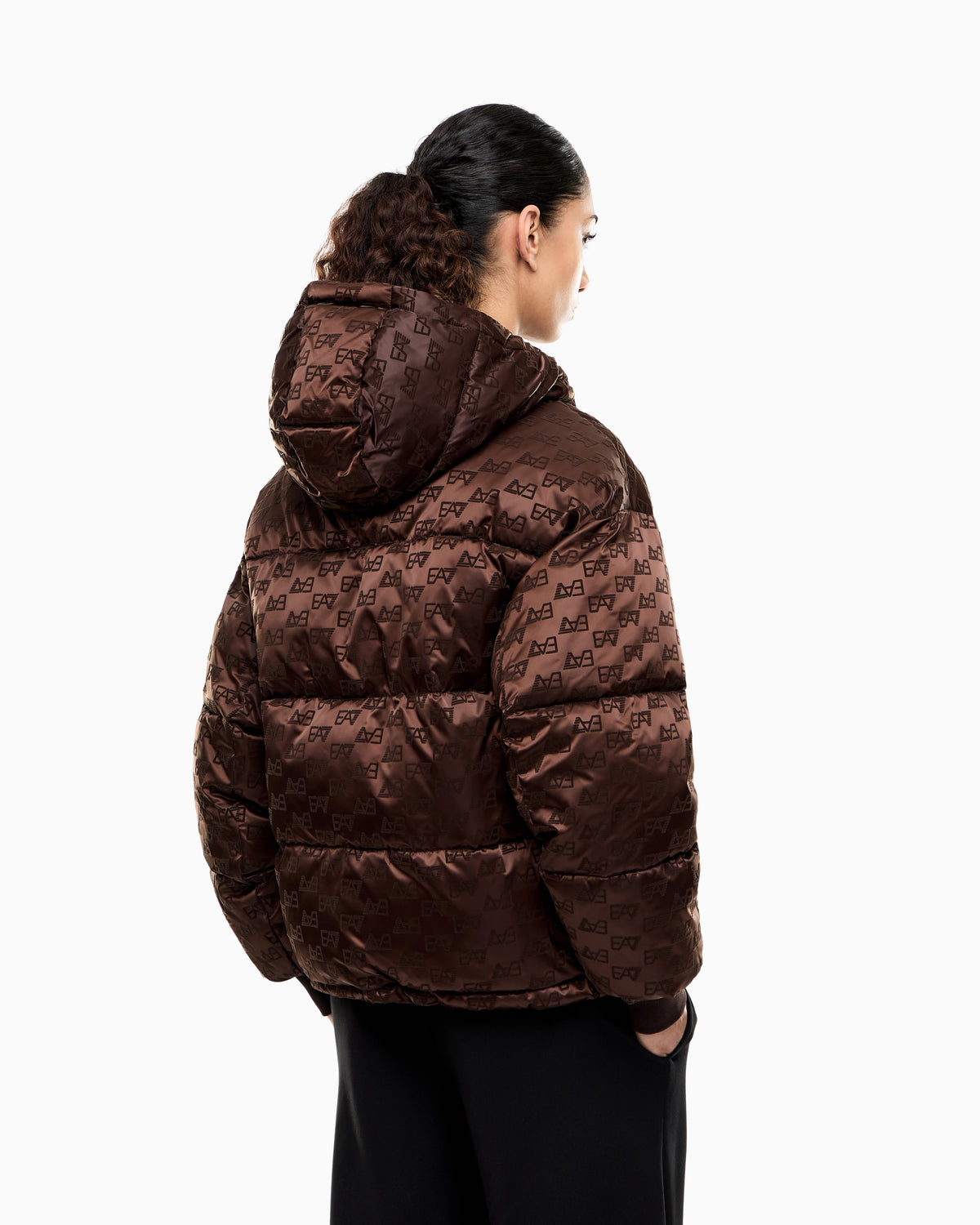 EA7 Bomber jacket oversized with extra padding and monogram