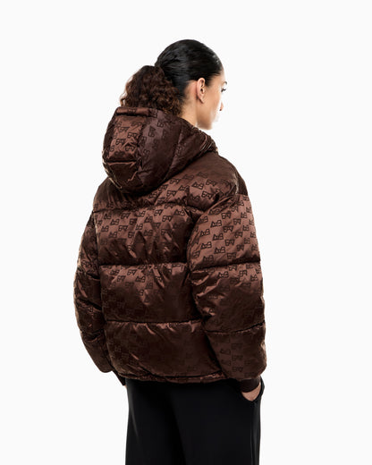 EA7 Bomber jacket oversized with extra padding and monogram