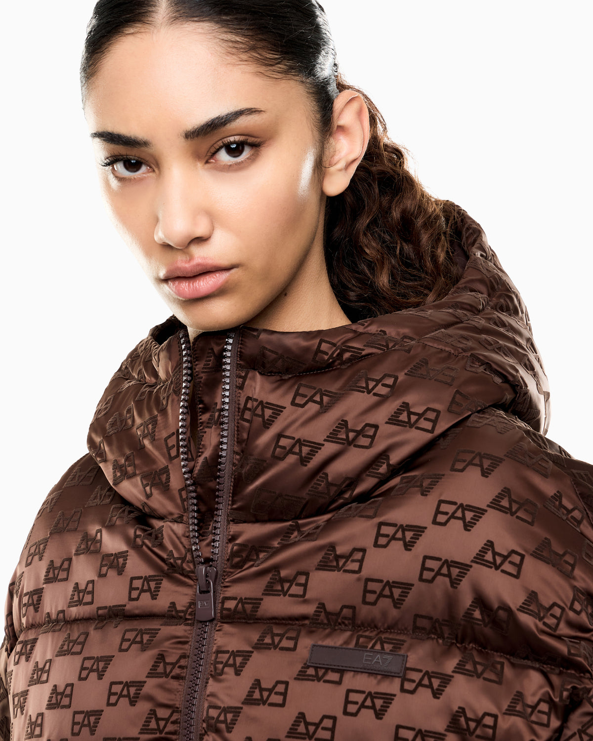 EA7 Bomber jacket oversized with extra padding and monogram