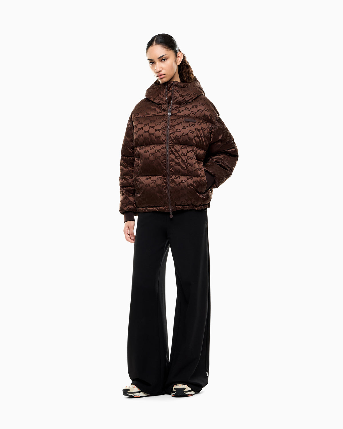 EA7 Bomber jacket oversized with extra padding and monogram