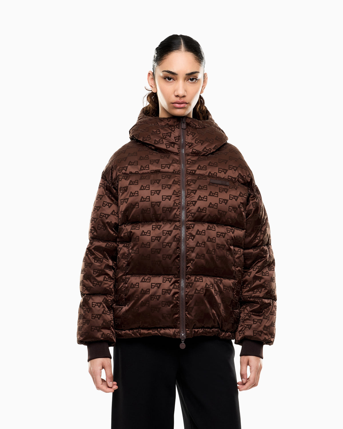 EA7 Bomber jacket oversized with extra padding and monogram