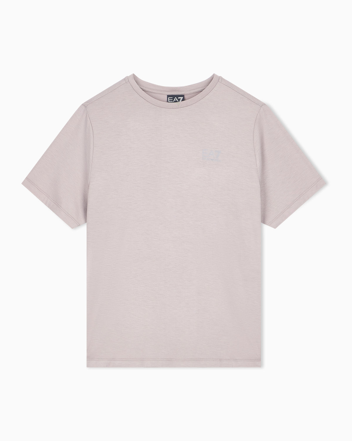 EA7 Regular fit T-shirt Natural Ventus 7 in viscose blend