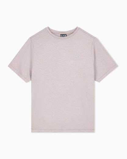 EA7 Regular fit T-shirt Natural Ventus 7 in viscose blend