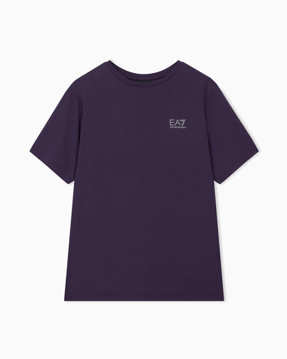 EA7 Regular fit T-shirt Natural Ventus 7 in viscose blend