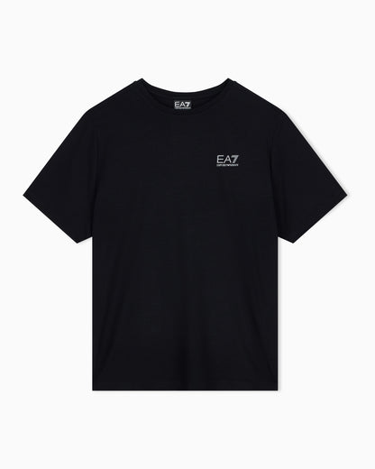 EA7 Regular fit T-shirt Natural Ventus 7 in viscose blend