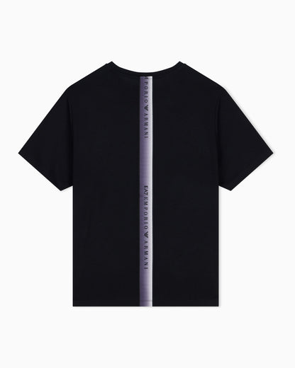 EA7 Regular fit T-shirt Natural Ventus 7 in viscose blend