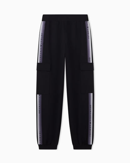EA7 Cargo pants Natural Ventus 7 in stretch cotton and modal