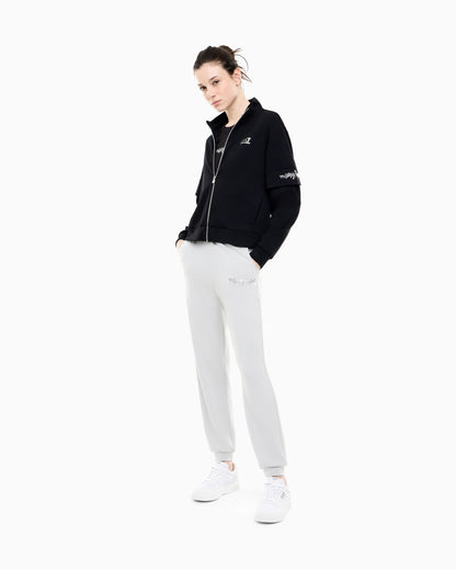 EA7 Sweatshirt Logo Series in modal with crystals