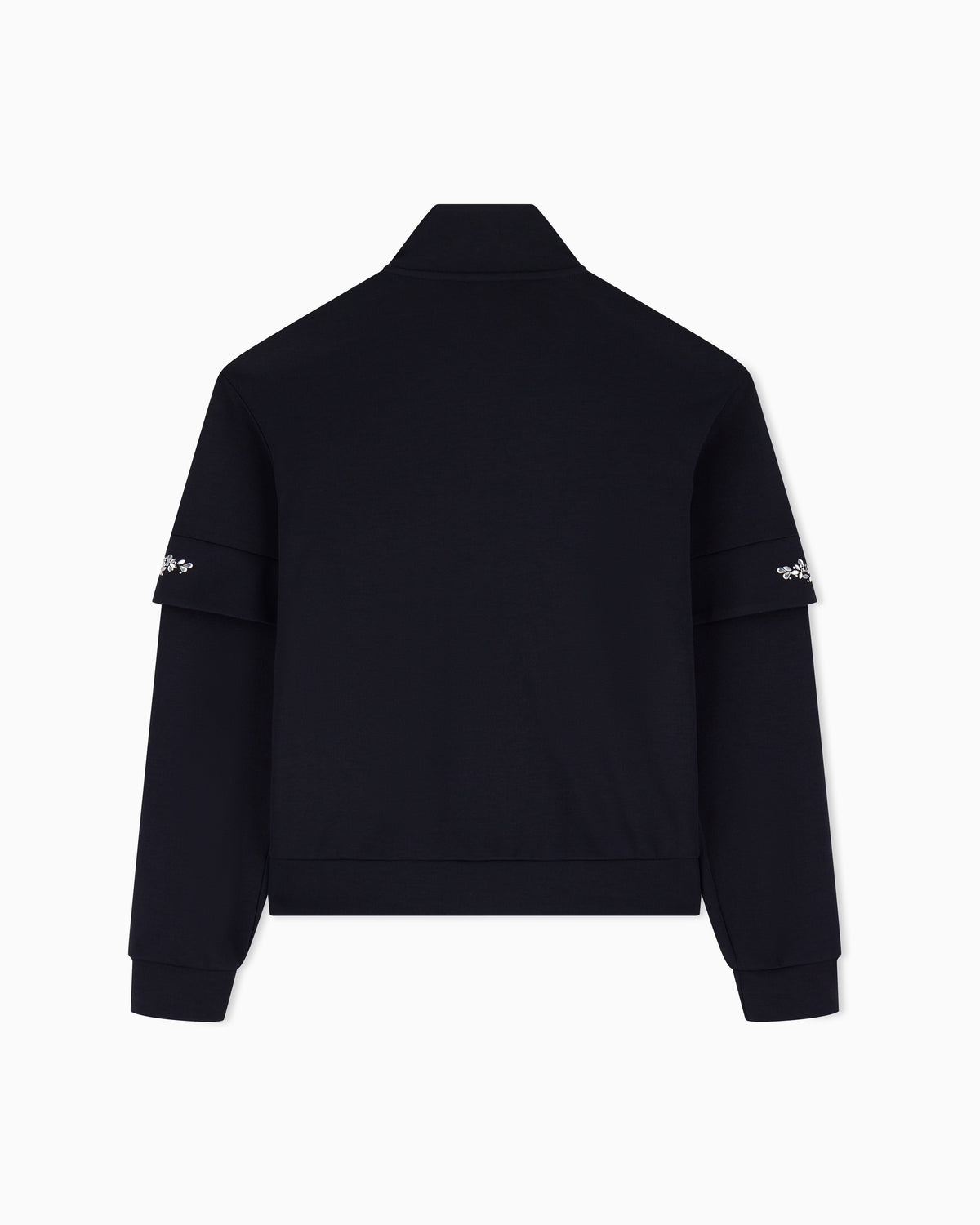 EA7 Sweatshirt Logo Series in modal with crystals