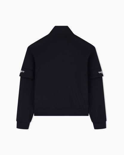 EA7 Sweatshirt Logo Series in modal with crystals