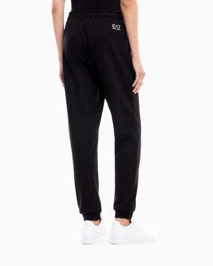 EA7 Trousers Logo Series regular fit jersey in modal blend