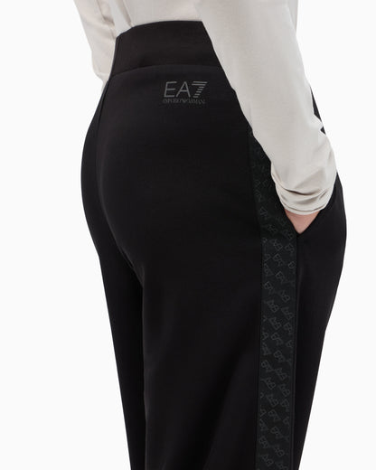 EA7 Oversized pants Logo Series in stretch cotton and modal
